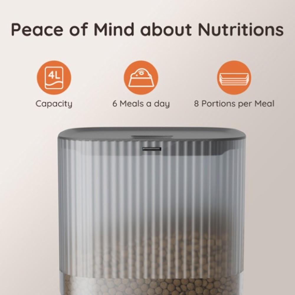 πΎ WOpet Cube Lite Automatic Pet Feeder β 4L Smart Food Dispenser - Picture 2 of 3